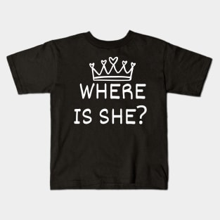 Kate Middleton Where Is She Crown Missing Princess Kids T-Shirt